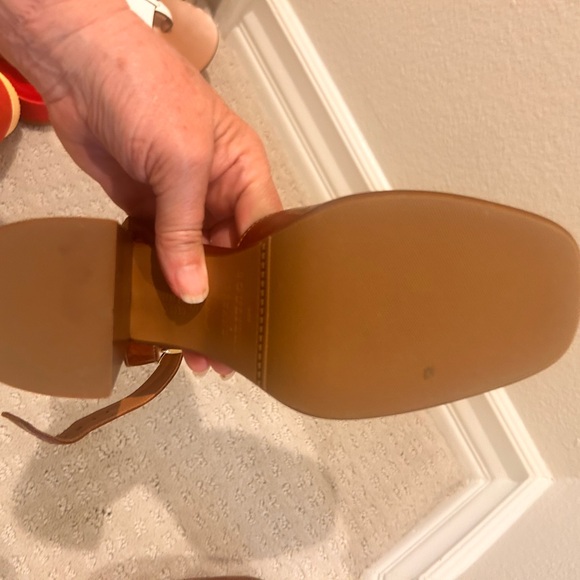 Brown Leather Heels with Ankle Strap - Picture 4 of 4